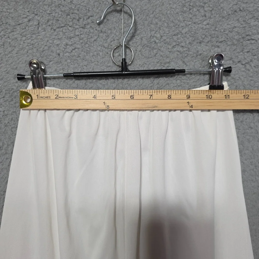 Vintage 70's JCPenny Long Maxi Vintage Half Slip Lace Ivory Nylon EUC